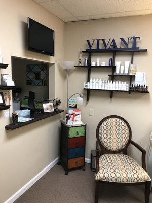 reception- VIVANT skin care products