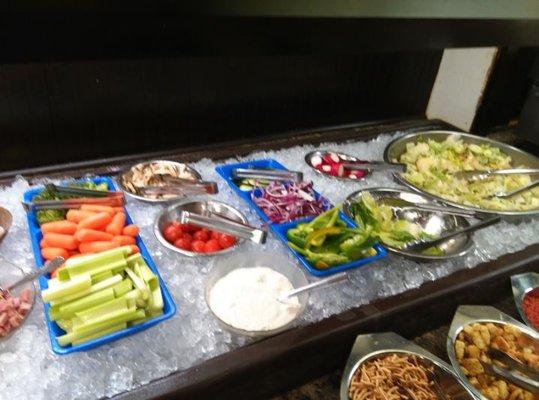 Pic 2 of Salad Bar at Sally's Family Restaurant & What Ta Piza in White Cloud.  4/20/17