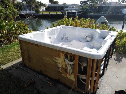 Hot tub removal