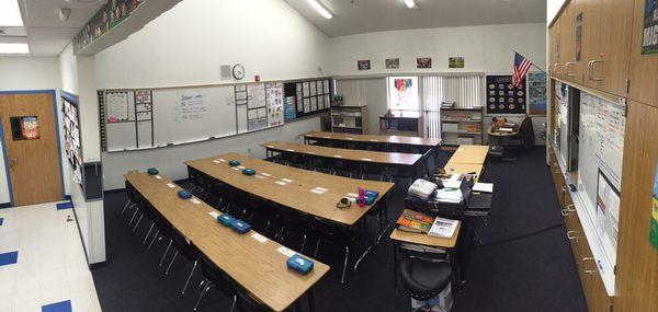 Typical indoor classroom