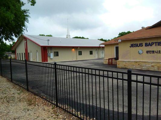 Approaching their new church facility from the right