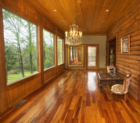 Interior of the cabin house