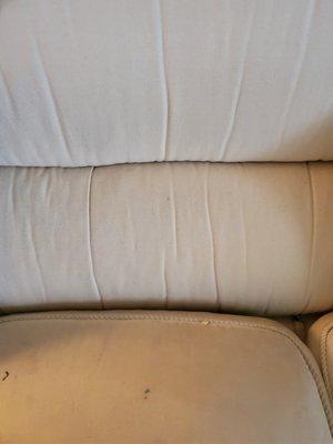 Stained sofa