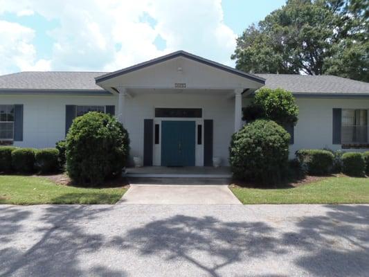 Front door facing South Fiske Blvd.