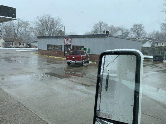 Exterior, used to be an old gas station