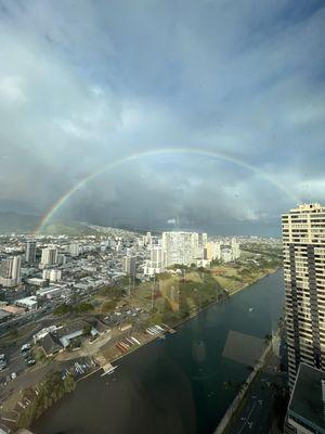 Rainbow from floor 38