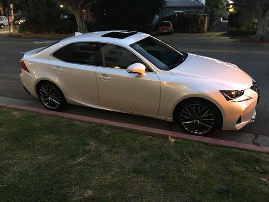 2018 Lexus IS300 delivered to clients door! Contact us today for your next lease or purchase!