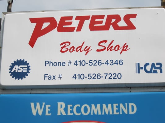 Peters Body Shop of Reisterstown is here for all your auto body needs!