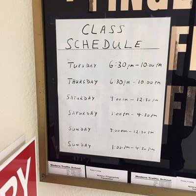 Their information, time & days of the week that you can just walk-in for a session. As of 2-13-2015