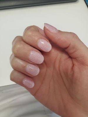 Dip powder manicure