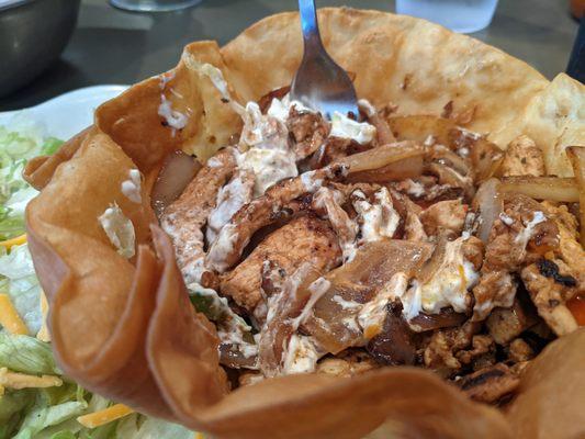 Chicken Fajita Taco Salad