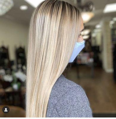 Vanilla blonde! By @hairby_kierstenarielle