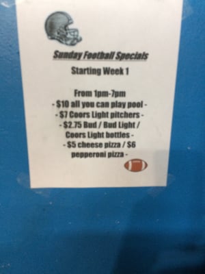 Taken 8/31/15 -Football season specials