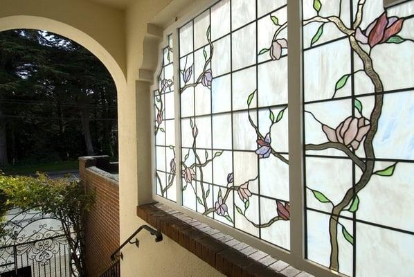 stained glass entry way