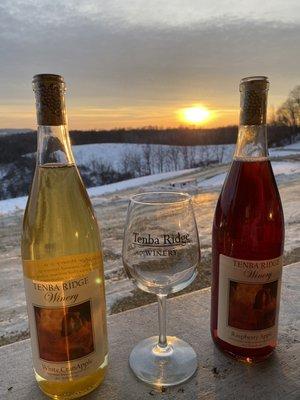 Some of the top selling sweet wines at Tenba Ridge Winery White Cranberry and Raspberry Apple.