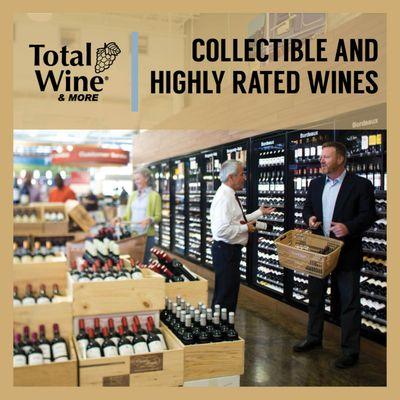 We have a great selection of Fine & Rare wines (and spirits too)! Stop by and check it out, or browse our selection online via totalwine.com