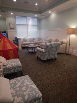 Warm and inviting waiting area