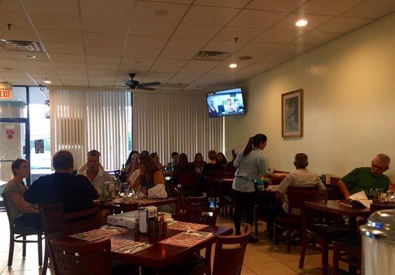 dining area is spacious & comfy -- feels like your sitting in your very own kitchen!