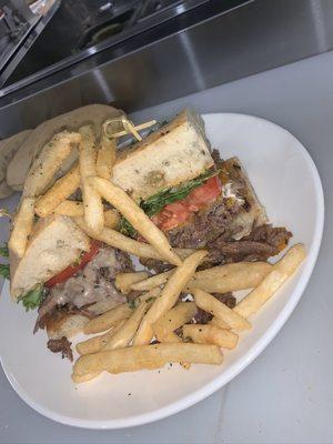 Shaved steak sammie