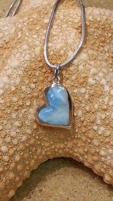 MarahLago Larimar Heart at Beach Treasures in Duck NC