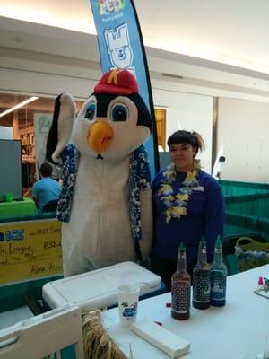 Kona the Penguin. Invite Kona to your event.