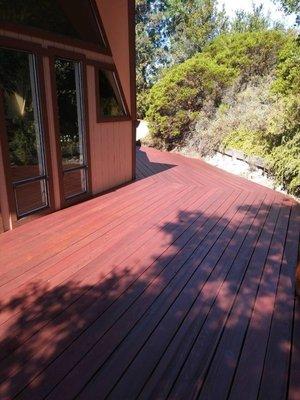 After photo of weathered deck - Corral de Tierra, CA