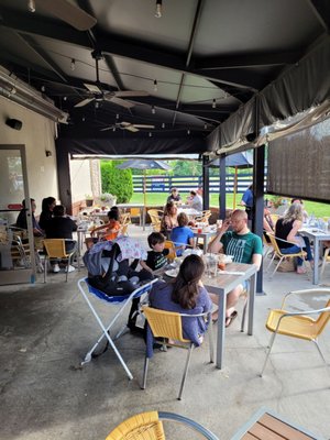 A pleasant patio for our evening meal.