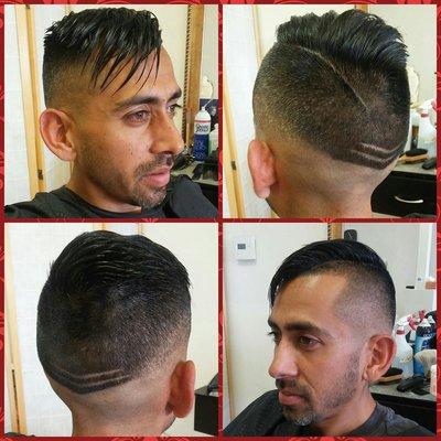 Skin Fade and Design by Erick