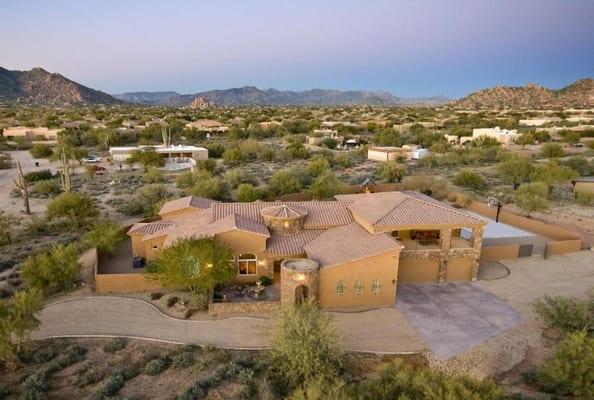 Custom Home Built For Client In North Scottsdale