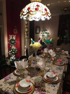 Dining room- Easter 2018