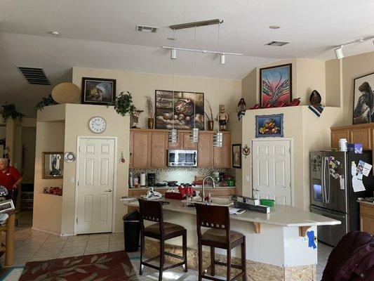 Kitchen before.