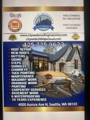 Citywide Roofing Masonry