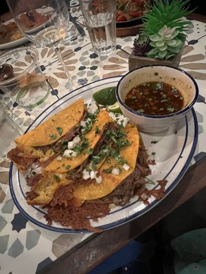 Birria Tacos.