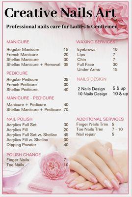 Price List