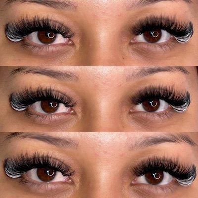 Volume set w/ colored lashes