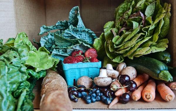 Example of a CSA Box from Hood River Organic