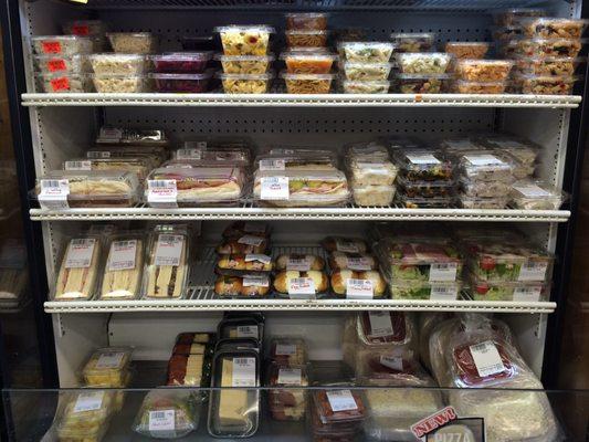 Fresh sandwiches, salads and pasta salads