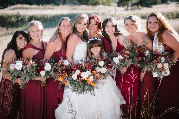 Killian Florist went to 
 Boulder, Colorado for this gorgeous wedding.