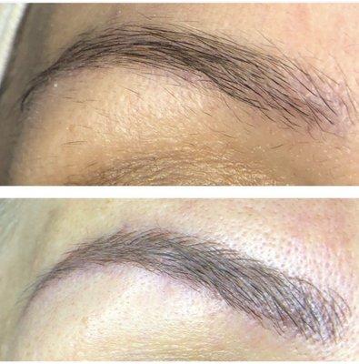 Eyebrow microblading