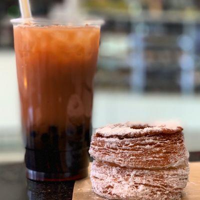 Milk Tea Boba and Custard Cronut!!!