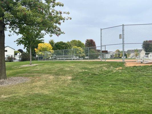 Baseball field (soccer field is in background)