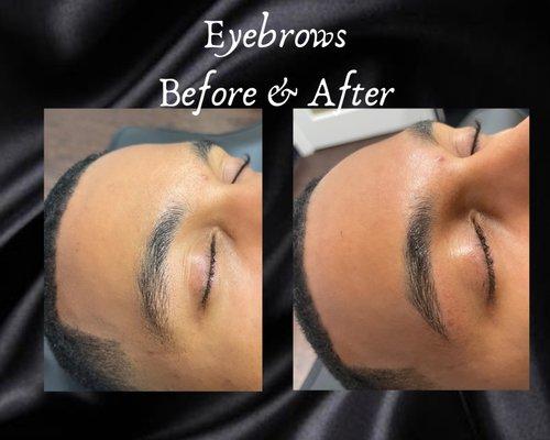 Eyebrows Wax Before & After