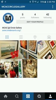 Find us on Instagram! @mcaccirclegallery