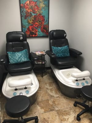 Pedicure room.