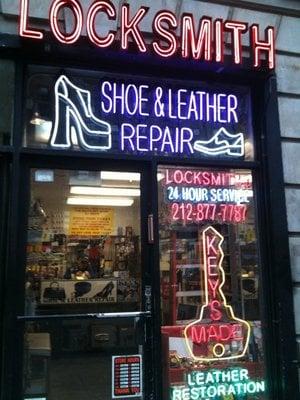 Over 25 Years in Business. On Broadway between 90th & 91st Street.  Shoes, Leathers, Luggage and Attaches expertly repaired.