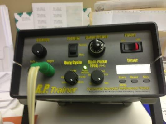 ARP Trainer;  one of many tools Dr. Miller uses to treat his patients