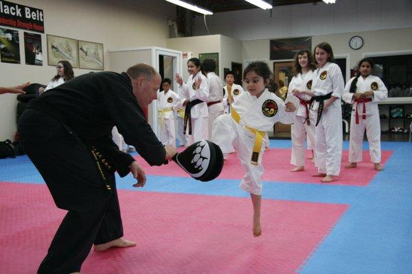 Excellent Kids TAEKWONDO classes!  Kids learn focus, discipline, confidence, respect, dedication and self-defense and more!