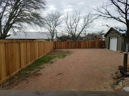 6ft tall cedar privacy fence