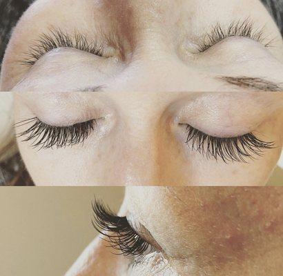 Simple lash extensions for summer.