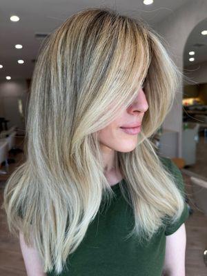 Blonde and blended for low maintenance.